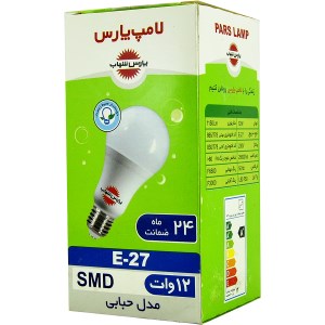 لامپ کم مصرف 12 وات پارس