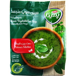 سبزی سوپ 400 گرم منجمد پمینا