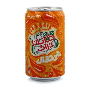 نوشابه کانادا داری پرتقالی 330 میل قوطی